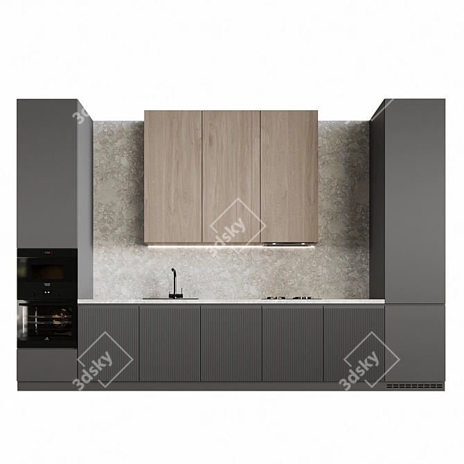 Modern Kitchen Appliance Set 3D model image 2