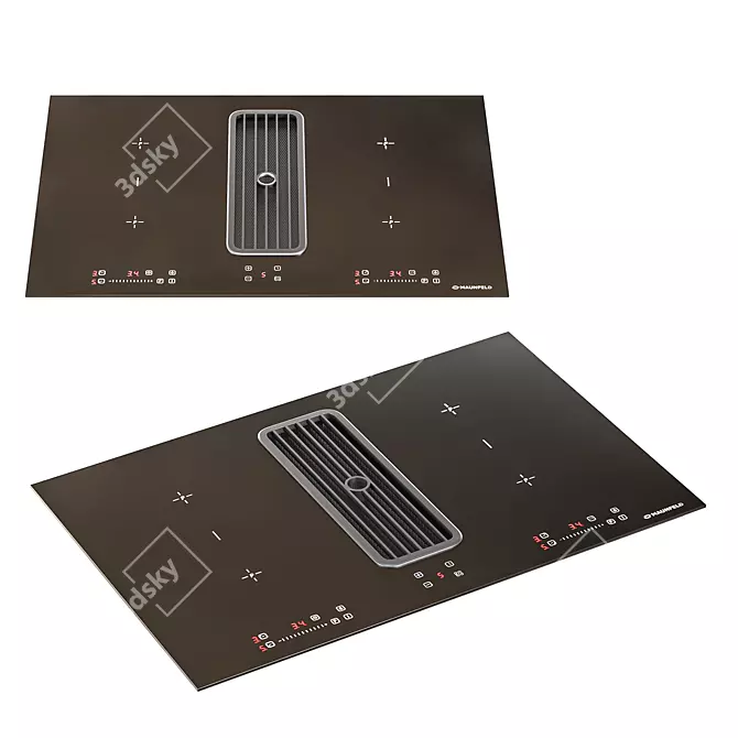 Maunfeld Modern Appliance Set Bundle 3D model image 5
