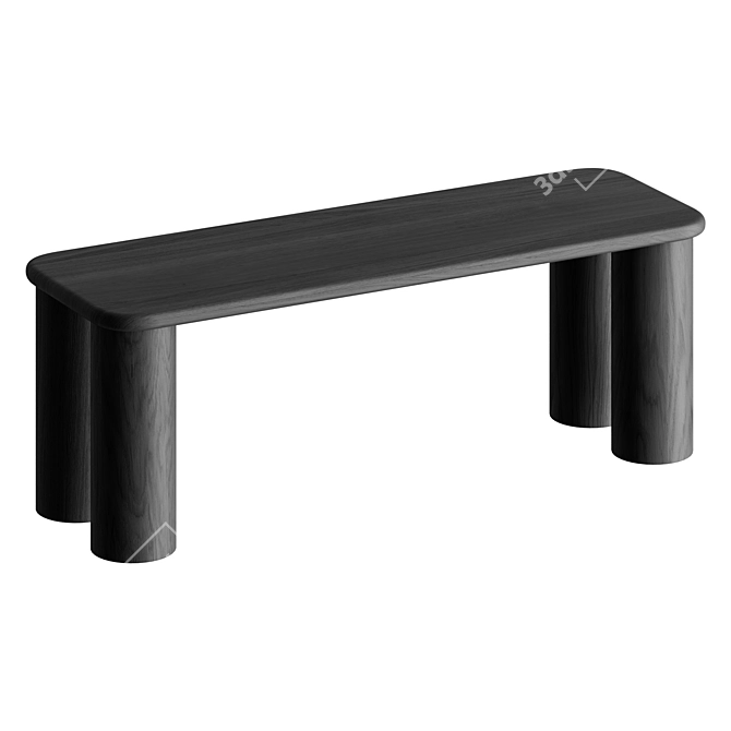  Serene Seating | PAUSE Bench 3D model image 2