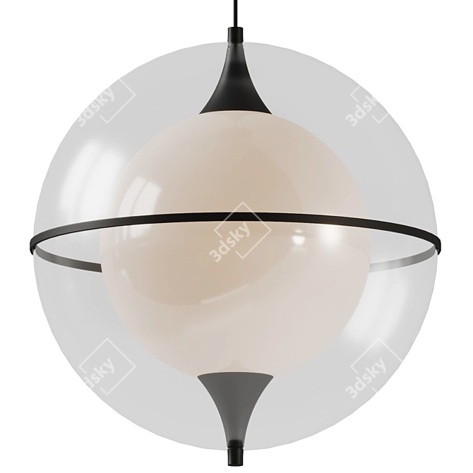 Celestial Gyroscope Sphere Pendant Light 3D model image 2