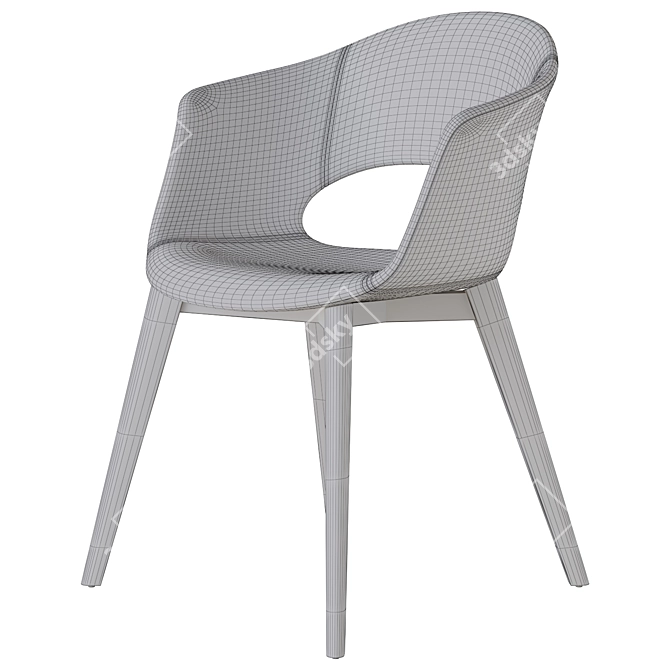 Scab Design Natural Lady Chair 3D model image 4