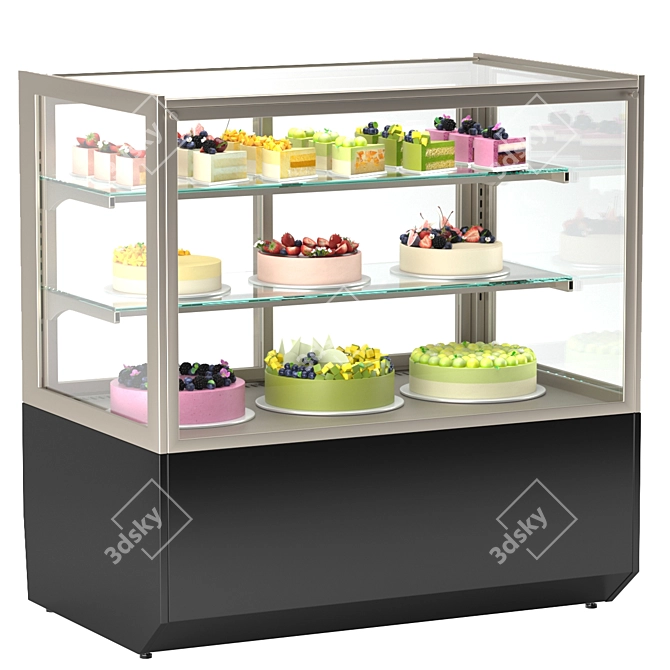 Bakery Display Refrigeration Unit 3D model image 1