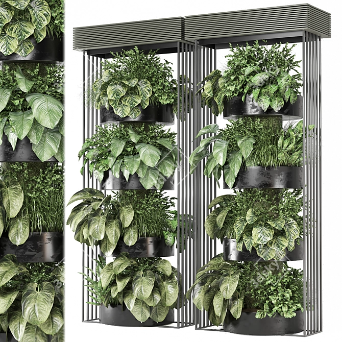 Exquisite Indoor Plants Collection 3D model image 1