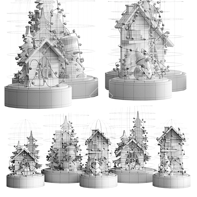 Festive Decor Set 3D model image 5