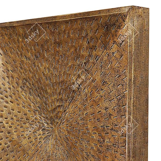 Elegant Blaise Metal Wall Decor 3D model image 3