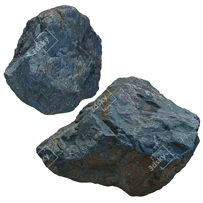 Landscaping Stones Bundle 3D model image 1