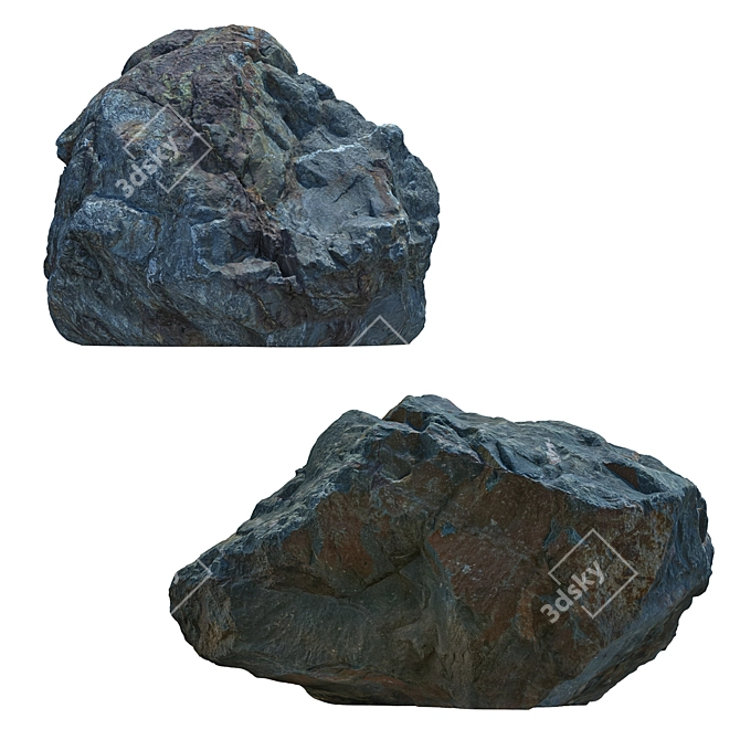 Landscaping Stones Bundle 3D model image 7