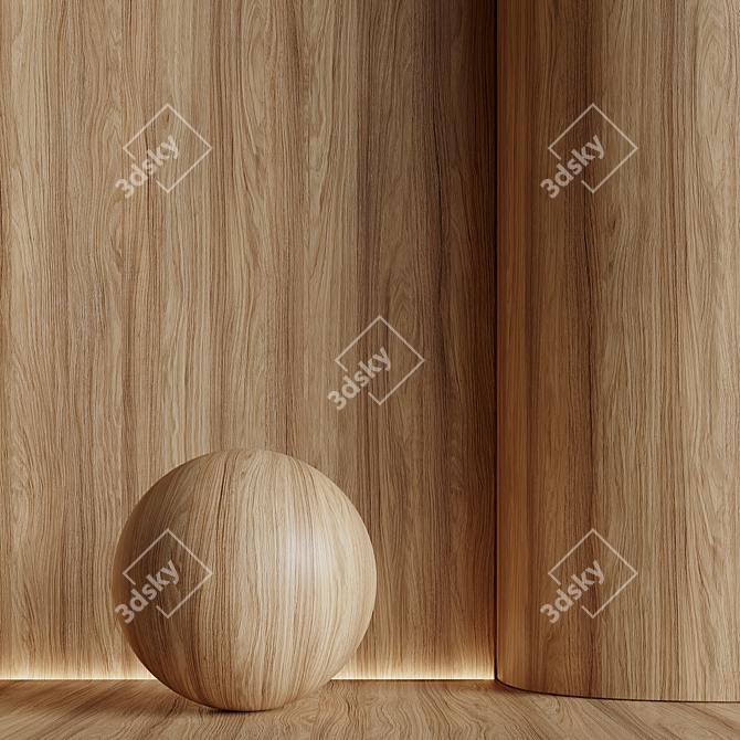 Seamless Wood Material Texture Pack 3D model image 1