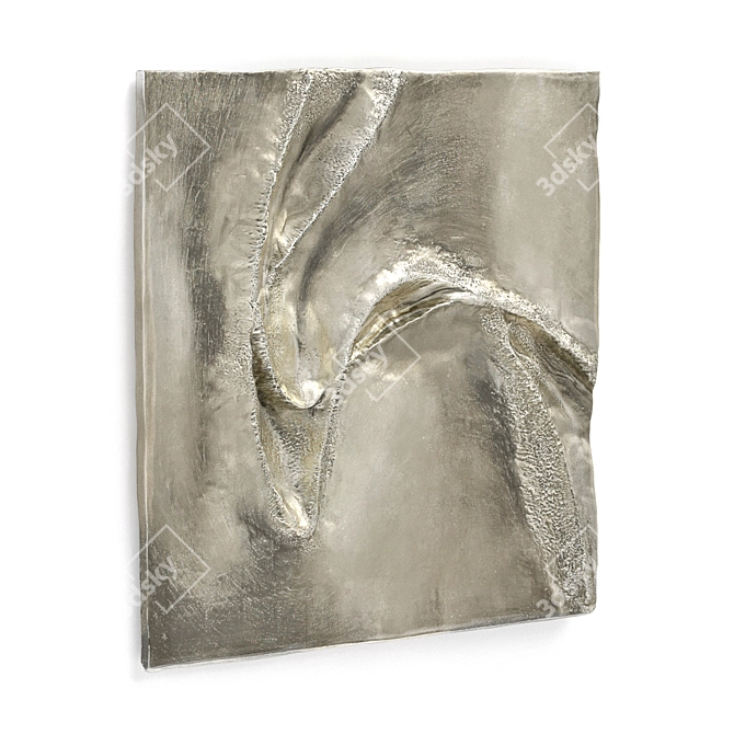Flight of Bird Metal Relief 3D model image 3
