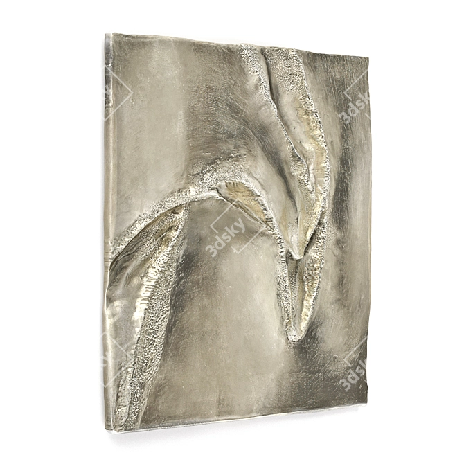 Flight of Bird Metal Relief 3D model image 5