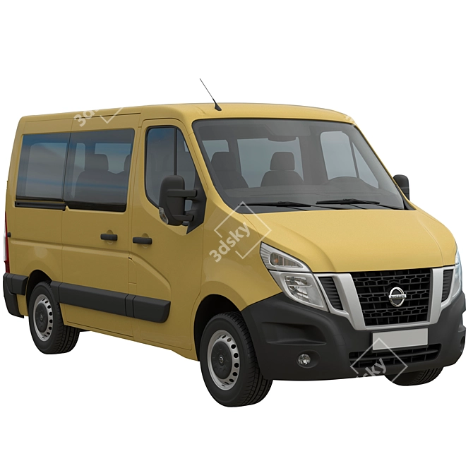 Nissan NV400 Minivan Model Kit 3D model image 2