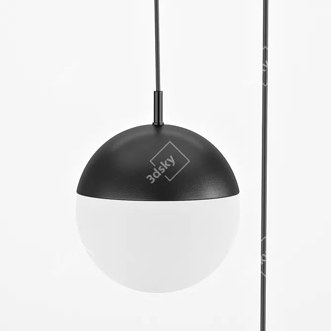 Modern Balo Pendant Light Fixture 3D model image 3
