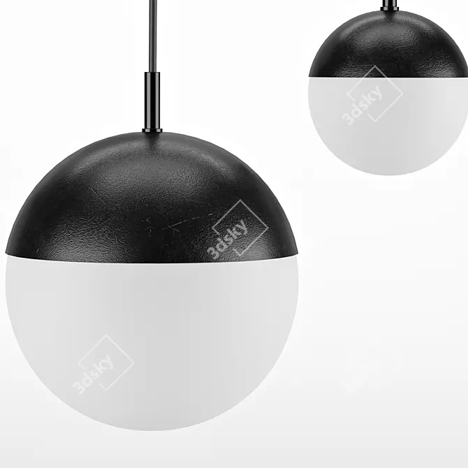 Modern Balo Pendant Light Fixture 3D model image 6