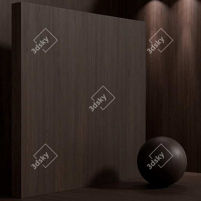 Seamless Oak Wood Set 3D model image 6