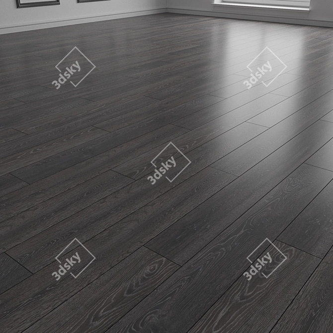 Texture Laminate Flooring Planks 3D model image 2