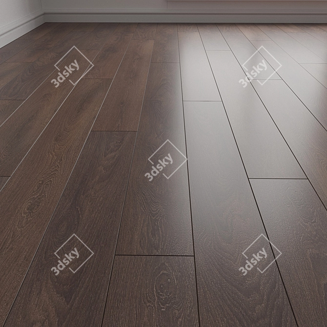  Versatile Flooring Planks 3D Model 3D model image 1