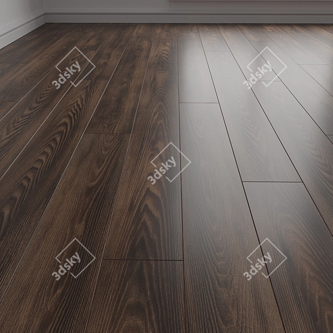 Interlocking Laminate Floor Texture 3D model image 1