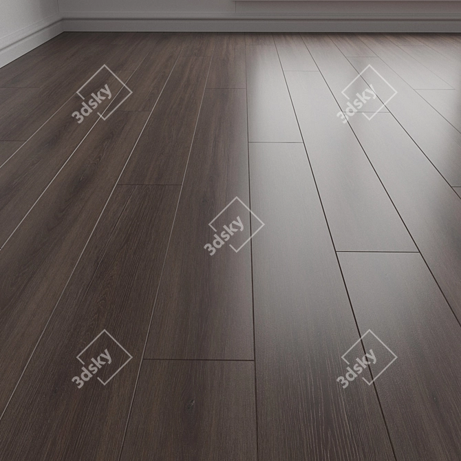 Luxury Wood Flooring Panel 3D model image 1