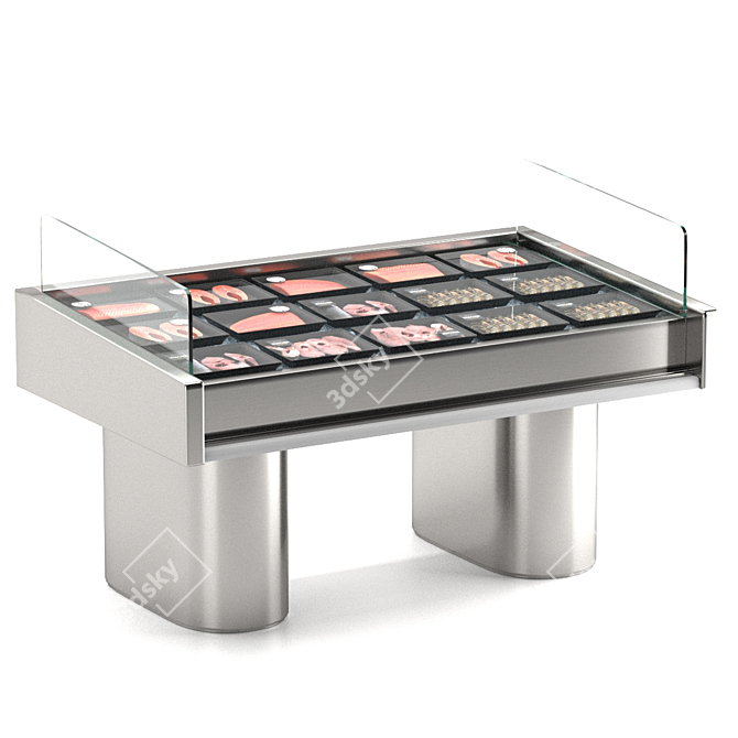 Seafood Display Counter: Modern Design 3D model image 3