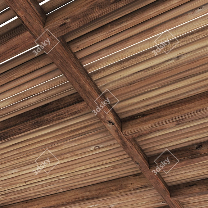  Ceiling Beam n14 3D Model 3D model image 4