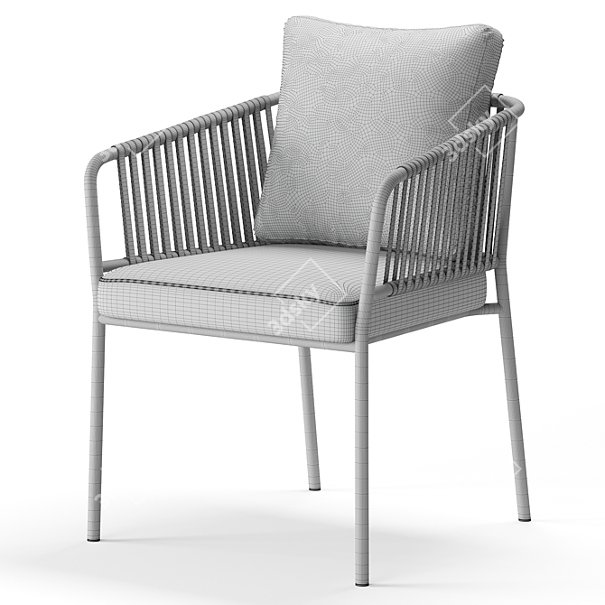 Contemporary Capri Armchair Model 3D model image 3