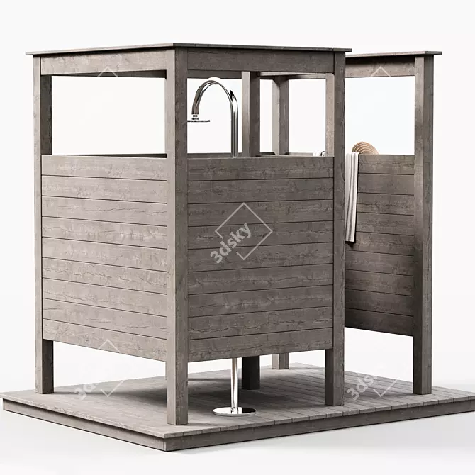 Corona Outdoor Shower Unit 3D model image 4