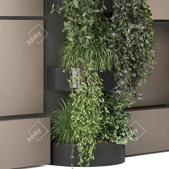 Vertical Wall Garden Set 1117 3D model image 4