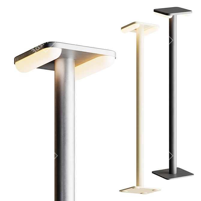 Elegant Floor Lamp TUBA 3D model image 1