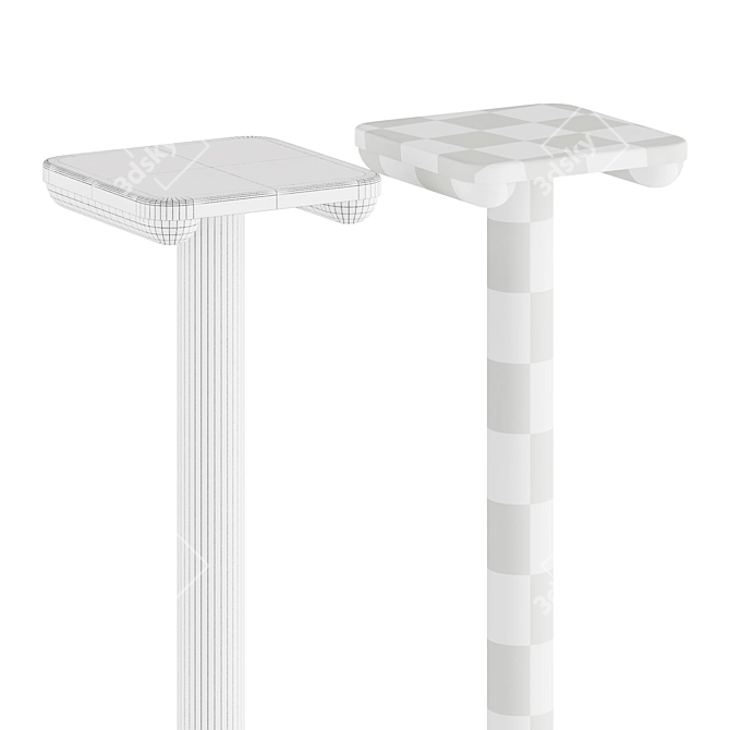 Elegant Floor Lamp TUBA 3D model image 2