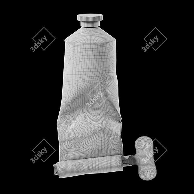 Metal Squeezer Tube 3D model image 3