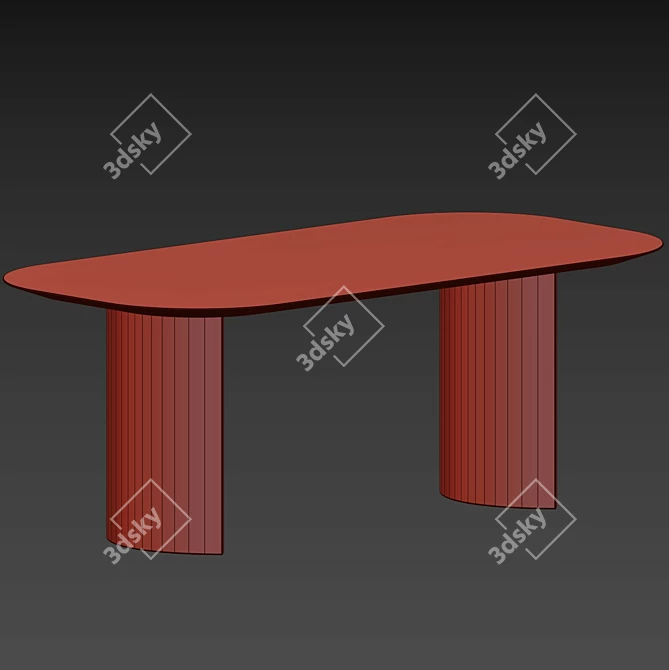 Customizable Miniforms Plauto Dining Table 3D model image 5
