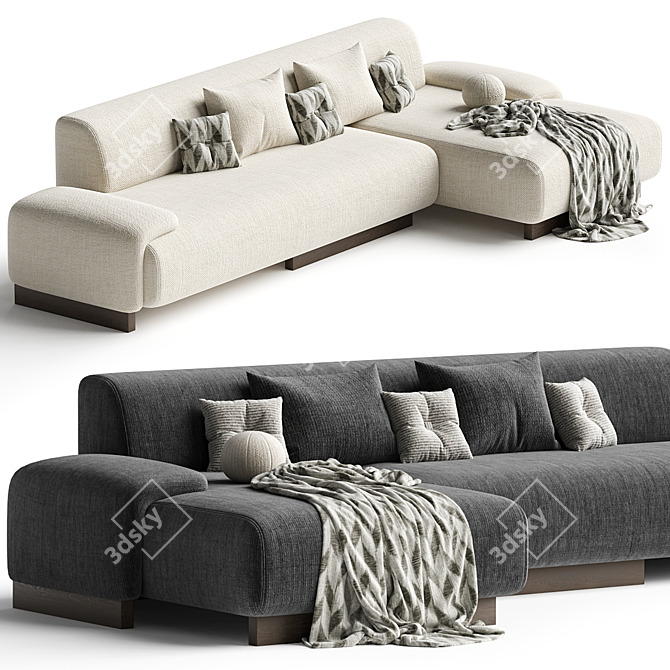 Modern Loveland Sofa | Moroso 3D model image 3