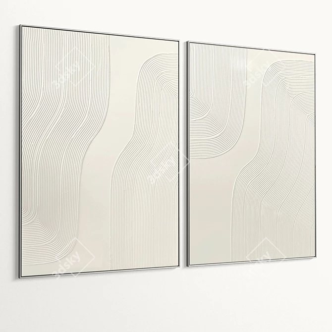 Texture 2-Photo Plaster Frame Model 3D model image 6