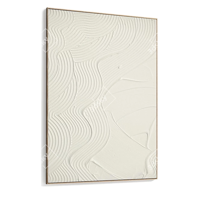 Texture Plaster 2-Photo Frame 3D 3D model image 4