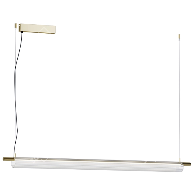 Modern Glass Pendant Lamp TRISEL 3D model image 1