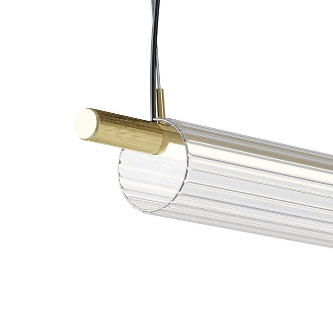 Modern Glass Pendant Lamp TRISEL 3D model image 3