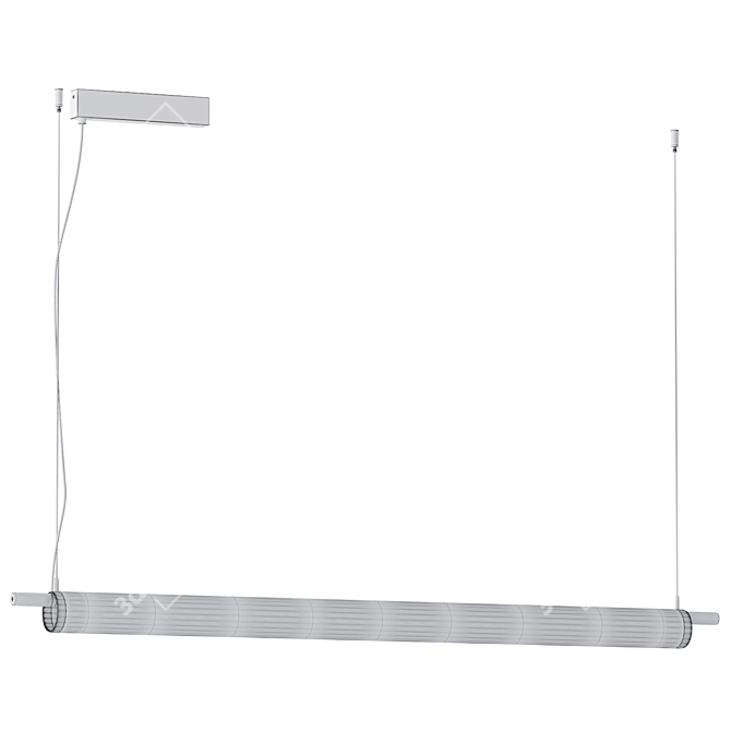 Modern Glass Pendant Lamp TRISEL 3D model image 4