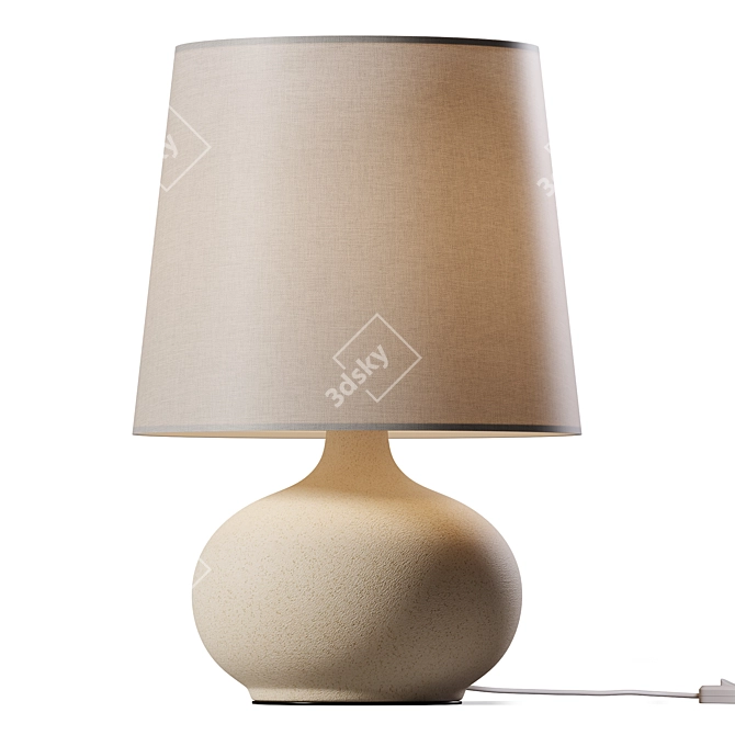 Elegant Glass Harmony Lamp 3D model image 1
