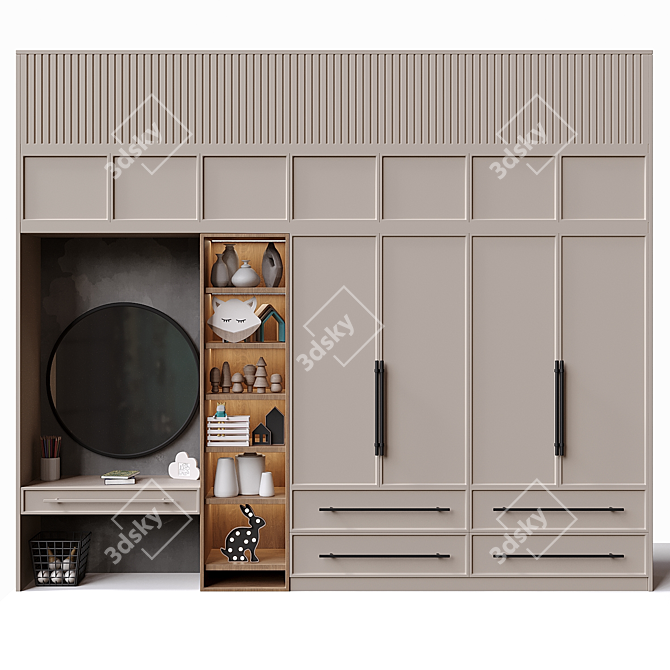 Custom Kids X-Form Shelf 3D model image 2