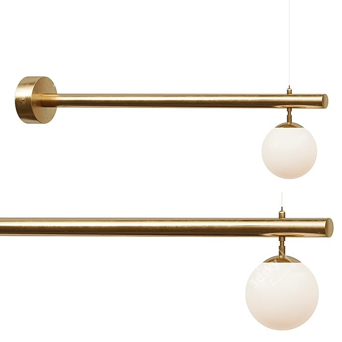 Modern Satellite Sconce Lighting 3D model image 1