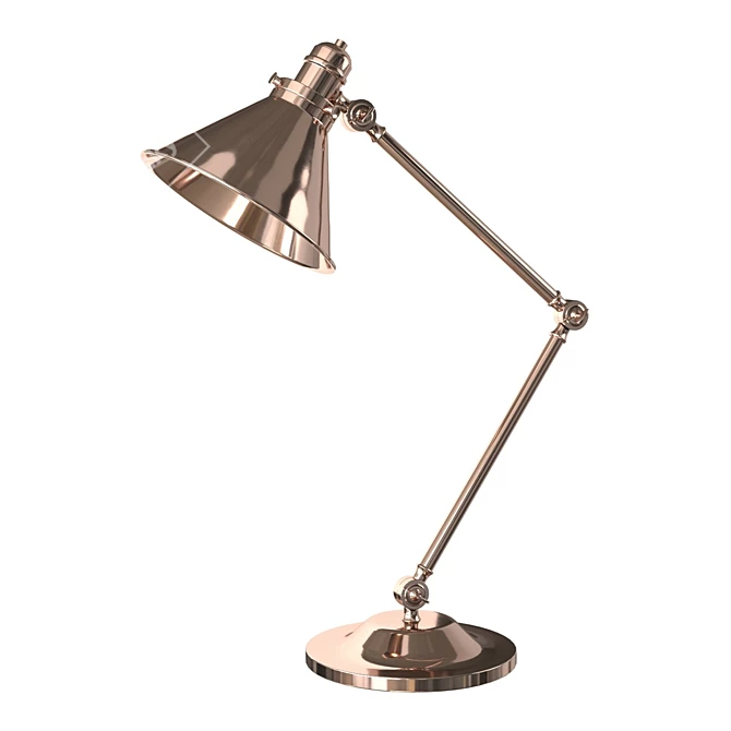 Elegant Provence Table Lamp 3D model image 7
