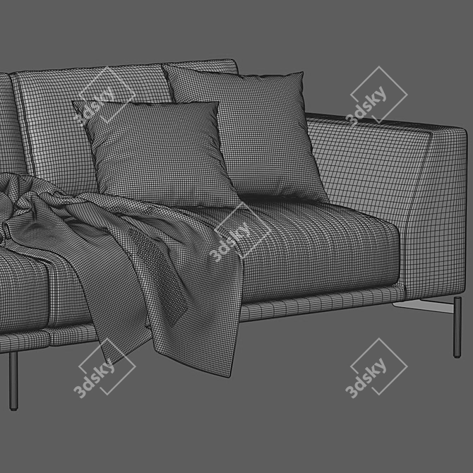 Luxurious Arflex Hollywood Vray Sofa 3D model image 4