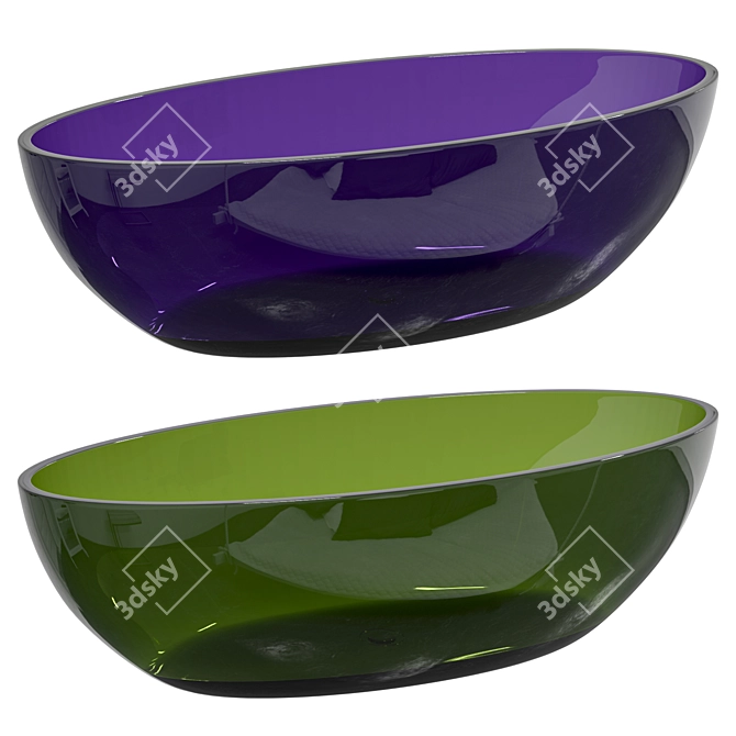 Abber Amethyst Resin Bathtub 3D model image 3