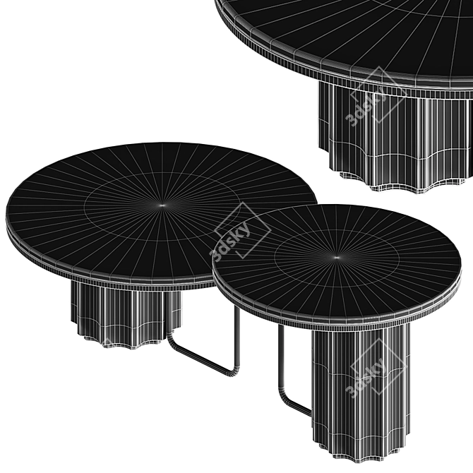  Modern 3D Coffee Table Model 3D model image 7