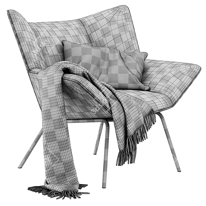 Luxury Gustav Armchair by Vandenberg 3D model image 3