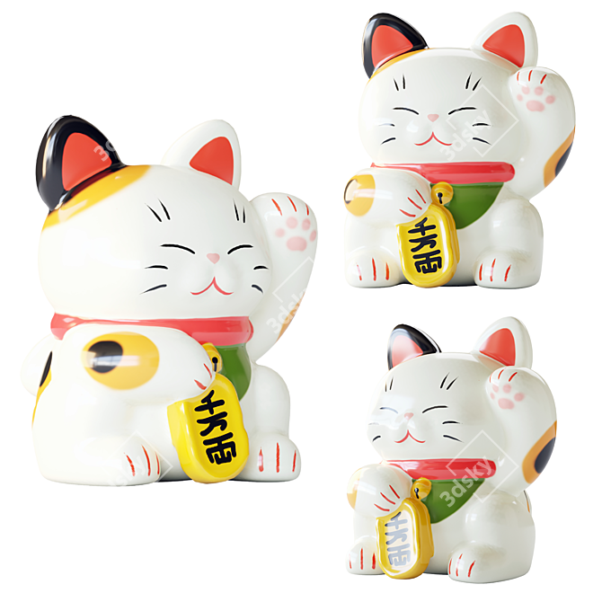 "Lucky Cat 3D model image 1