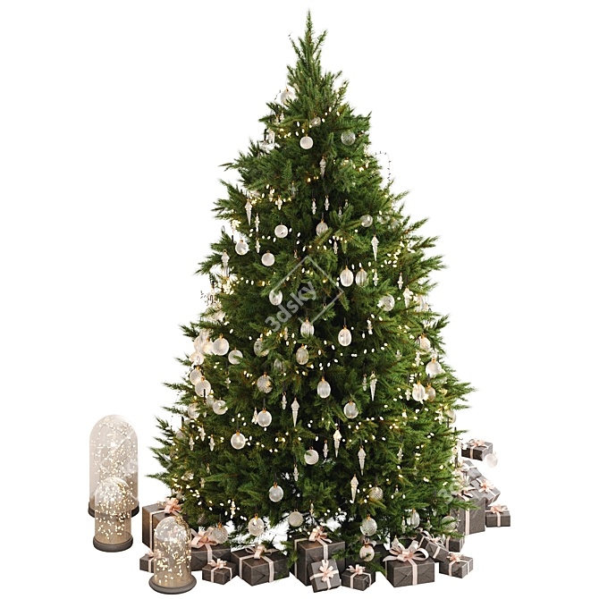 Holiday Tree Model Pack 3D model image 2