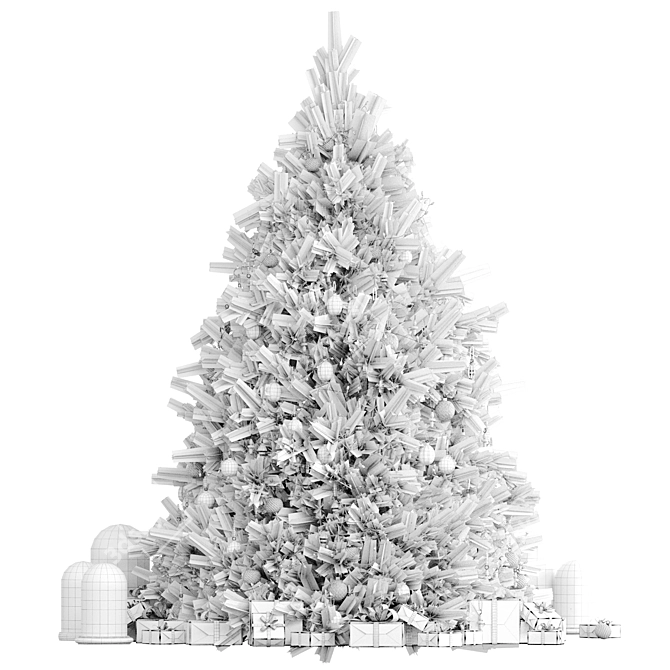 Holiday Tree Model Pack 3D model image 4