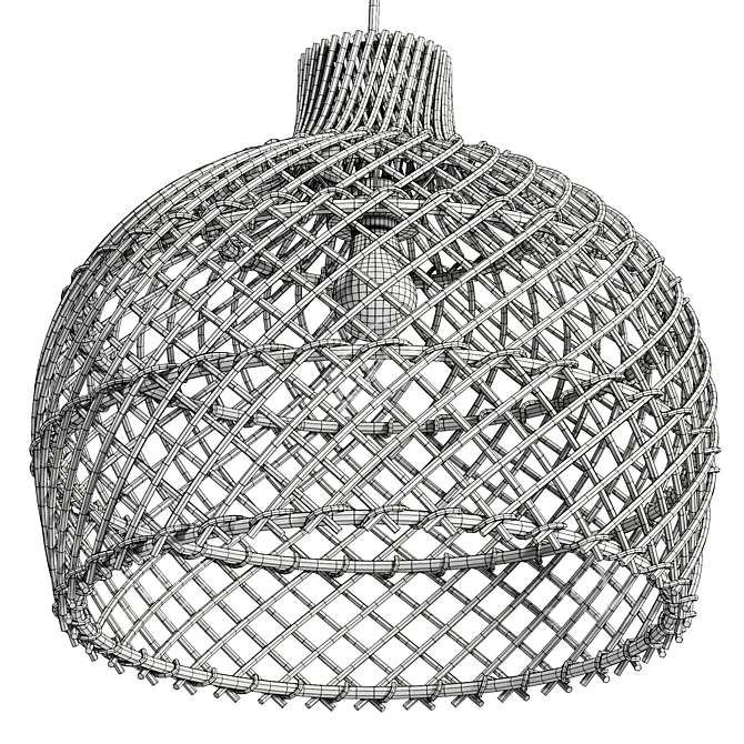 Natural Maze Pendant Light | UV Unwrapped 3D model image 6