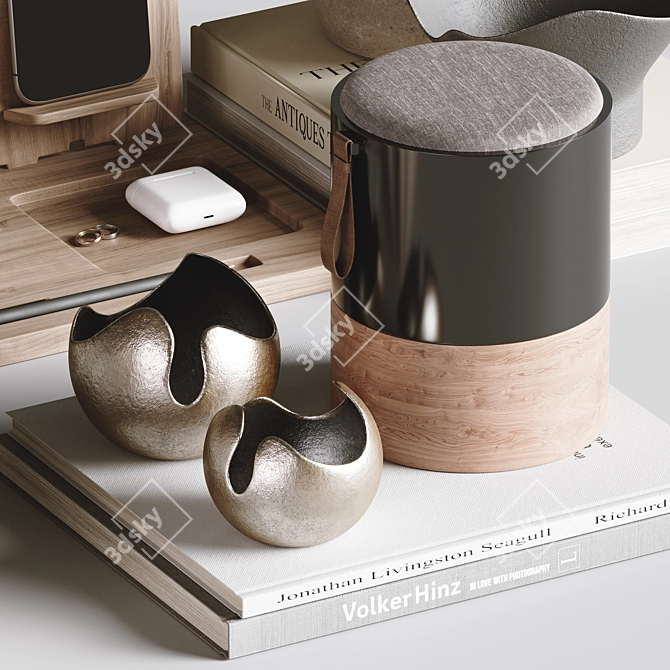 Luxury Elegant Decor Set H84 3D model image 5